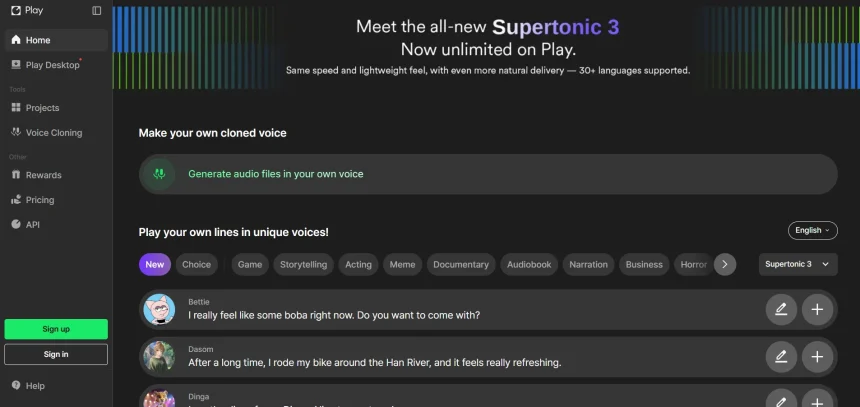 Supertone Play Alternatives
